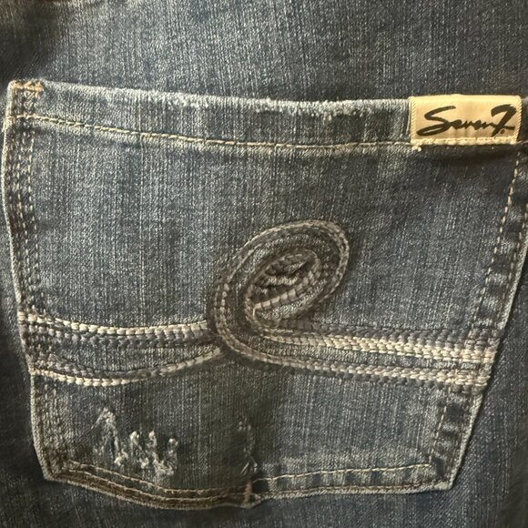 Seven7 18W Slim Straight Jeans in Medium Wash - Picture 6 of 6